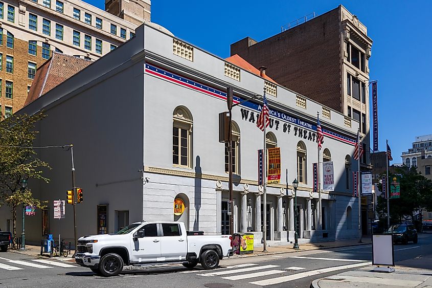 The Walnut Street Theatre in downtown Philadelphia Pennsylvania USA