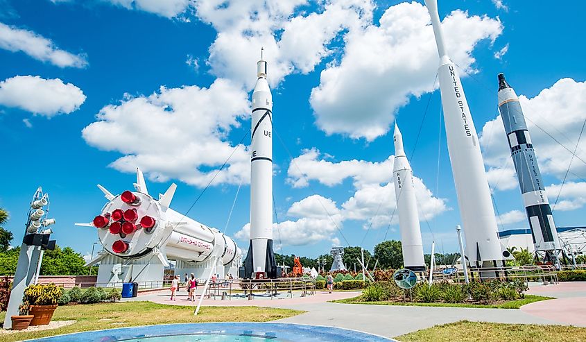 Kennedy Space Center Rocket Garden in Merritt Island, Florida