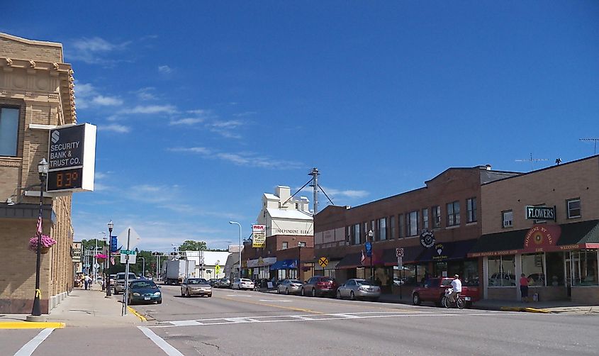 Downtown Glencoe, Minnesota.