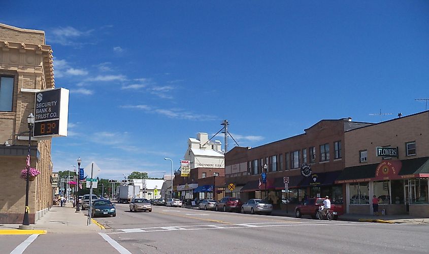 Street in Glencoe, Minnesota.