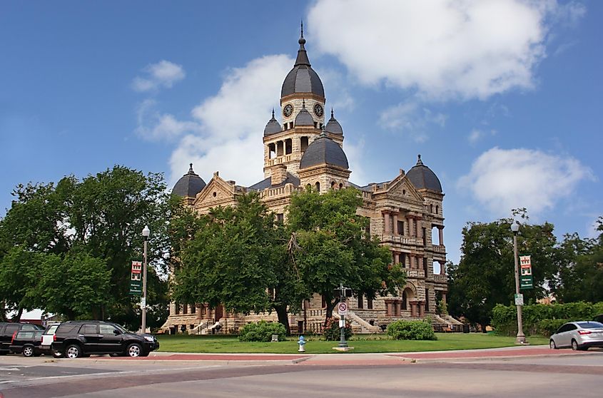 Denton County Courthouse located in Denton, Texas 