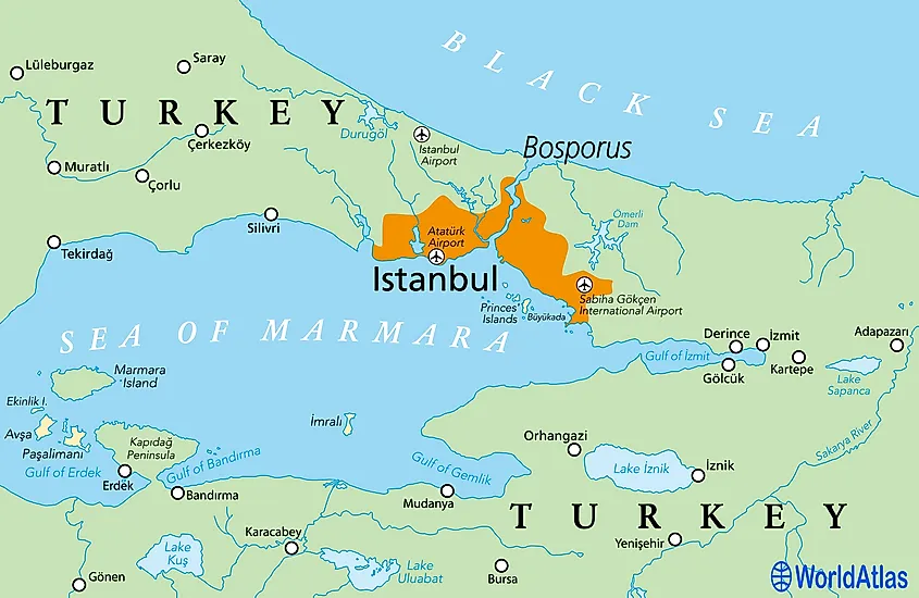 Bosphorus Strait Map