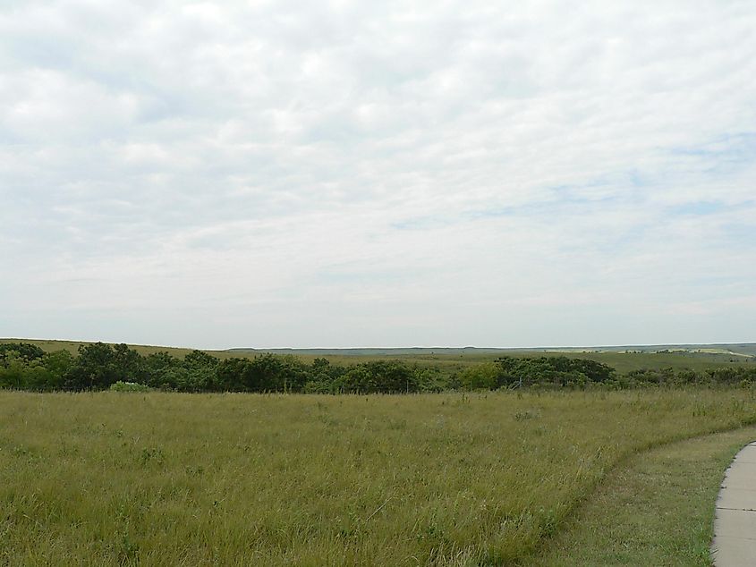 Konza Prairie in Kansas.