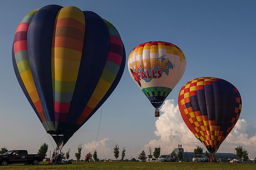 The Gulf Coast Hot Air Balloon Festival in Foley, Alabama.