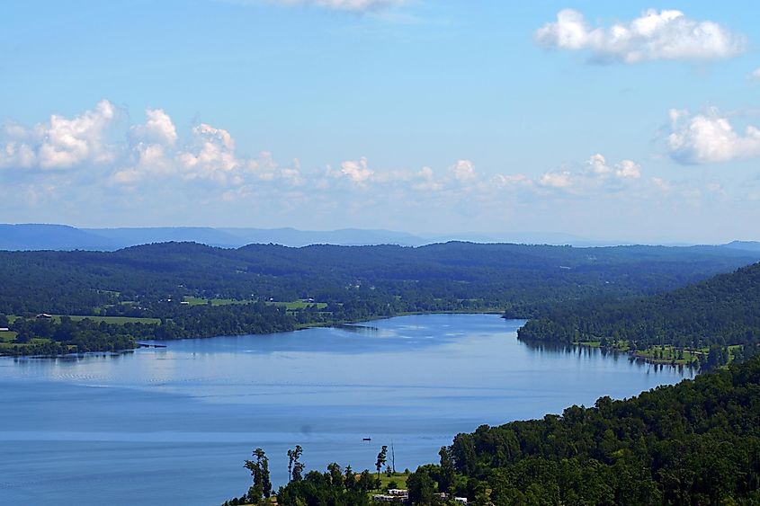 Overlooking Lake Guntersville in Lake Guntersville State Park.