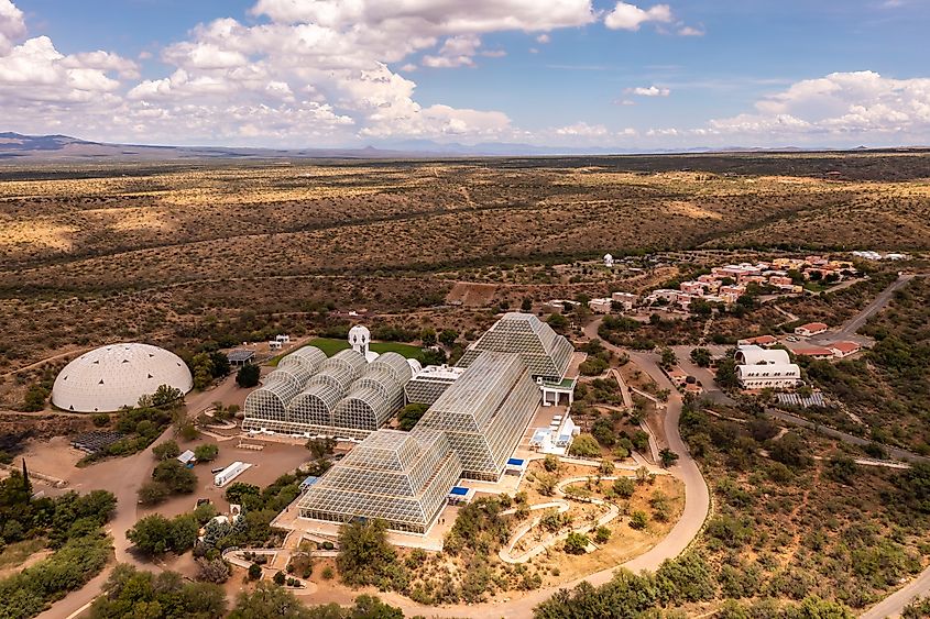 Biosphere 2 research facility in Oracle, Arizona.