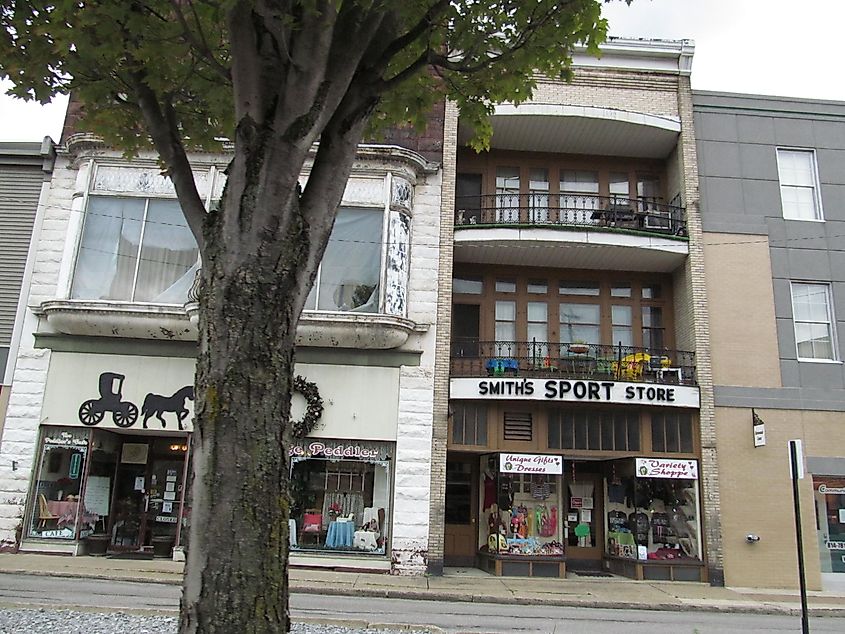 Street view in St. Marys, Pennsylvania