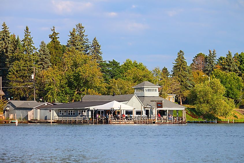  The Thirsty Whale is a lakeside bar and restaurant in in Minocqua, Wisconsin