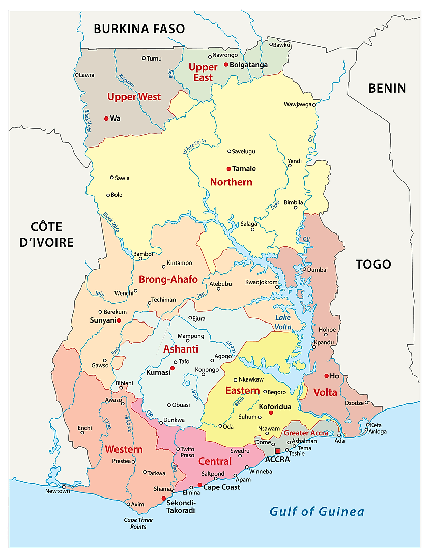 University Of Ghana Map Ghana Maps & Facts - World Atlas