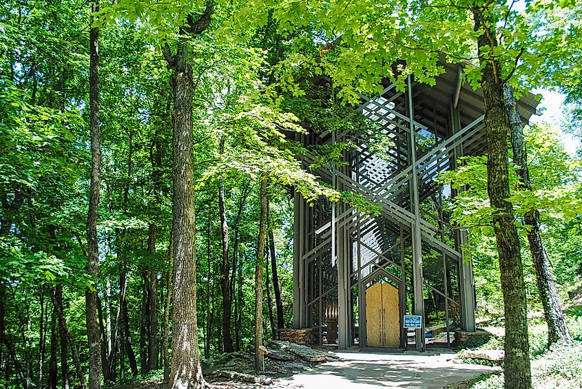 Thorncrown Chapel Church in Eureka Springs, Arkansas