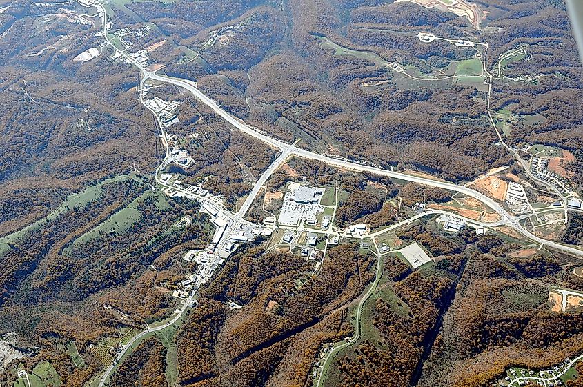 Aerial Photo of Branson West Missouri in October