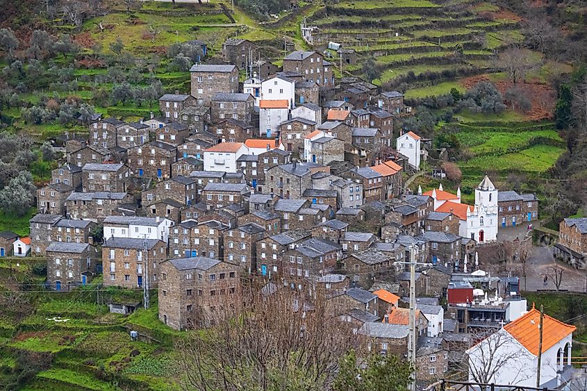 The architecturally unique town of Piódão, Portugal.