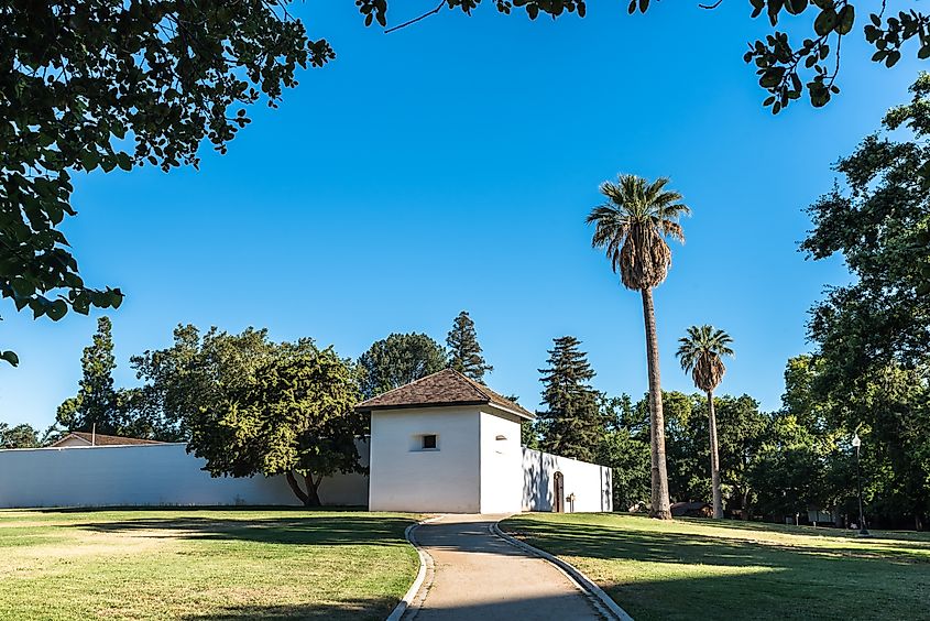 Sutter's Fort Historic State Park in Sacramento, California.