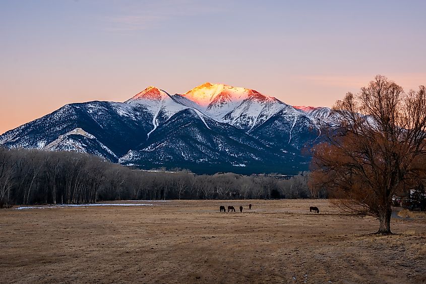 Sunrise in Buena Vista, Colorado