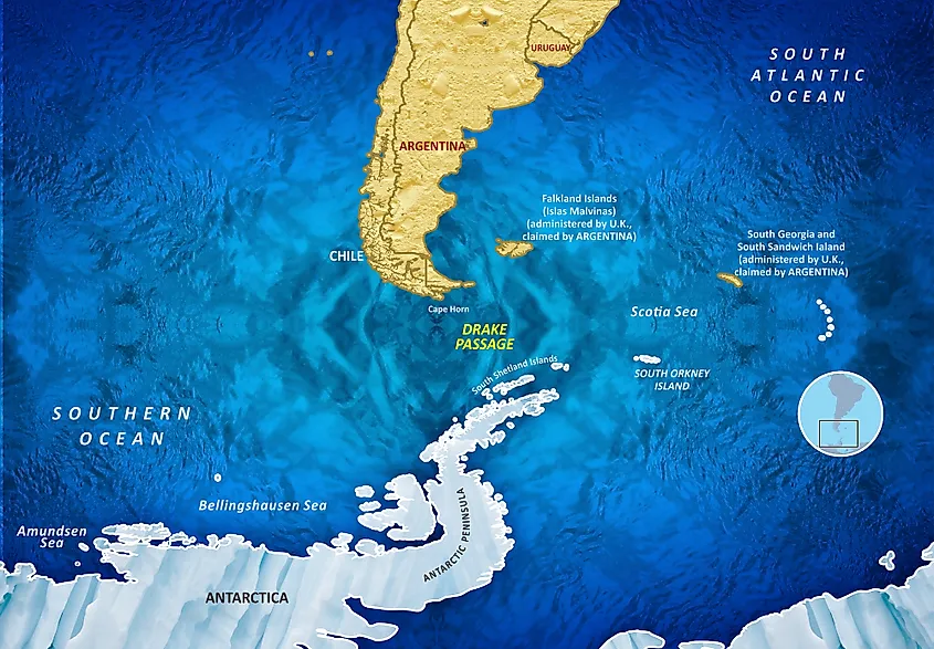 drake passage map