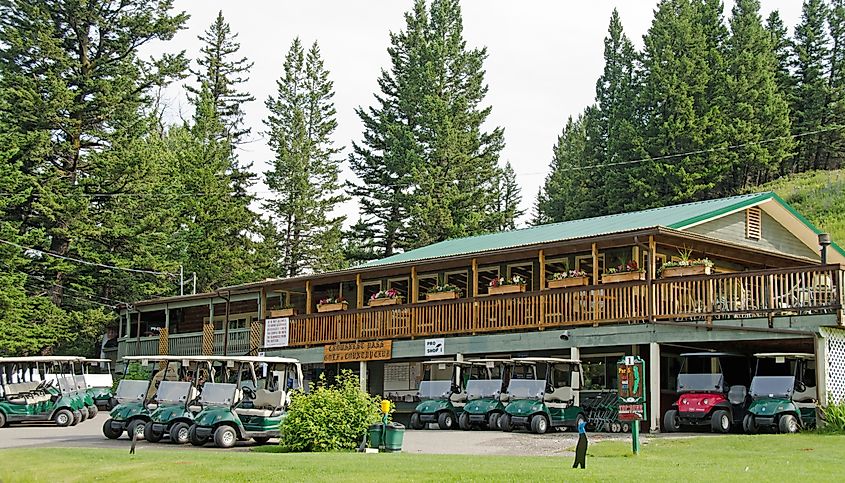 Golf club in Blairmore, Alberta