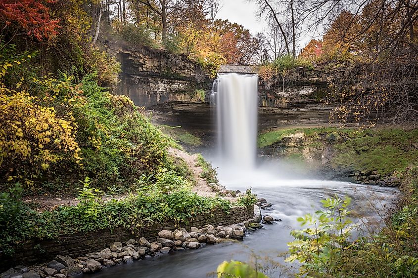 Minnehaha Falls in Minneapolis, Minnesota