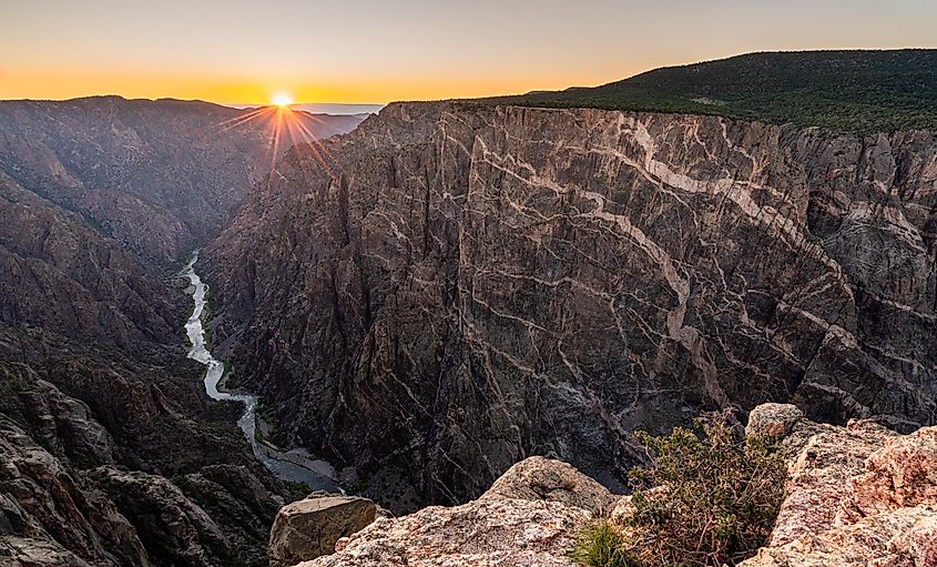 Dragon Point Overlook of Painted Wall, Black Canyon of the Gunnison