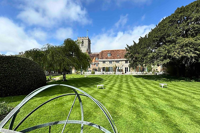 Danesfield House Hotel & Spa Exterior Clock Tower in Spring Image credit Bryan Dearsley