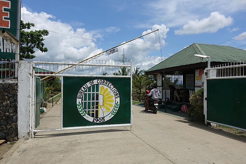 Entrance to the Iwahig Prison and Penal Farm, Philippines