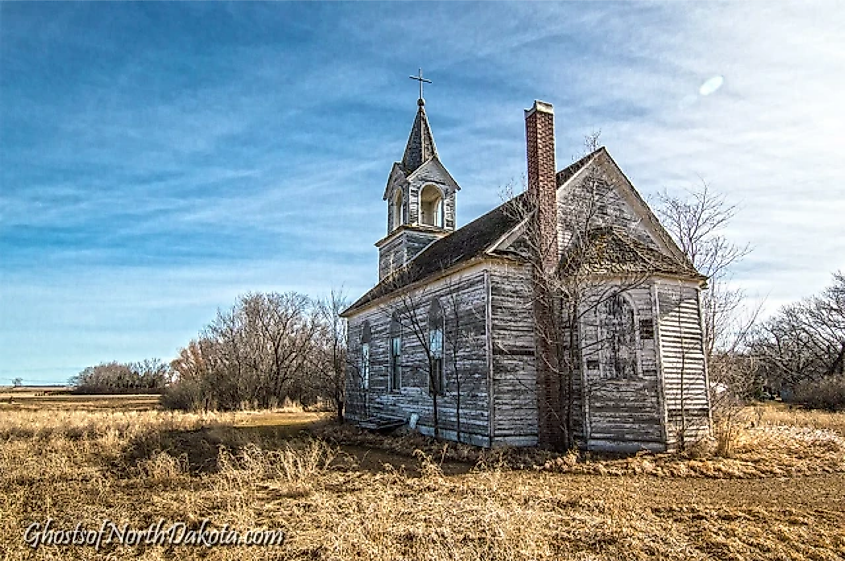 Abandoned house in Jud, North Dakota