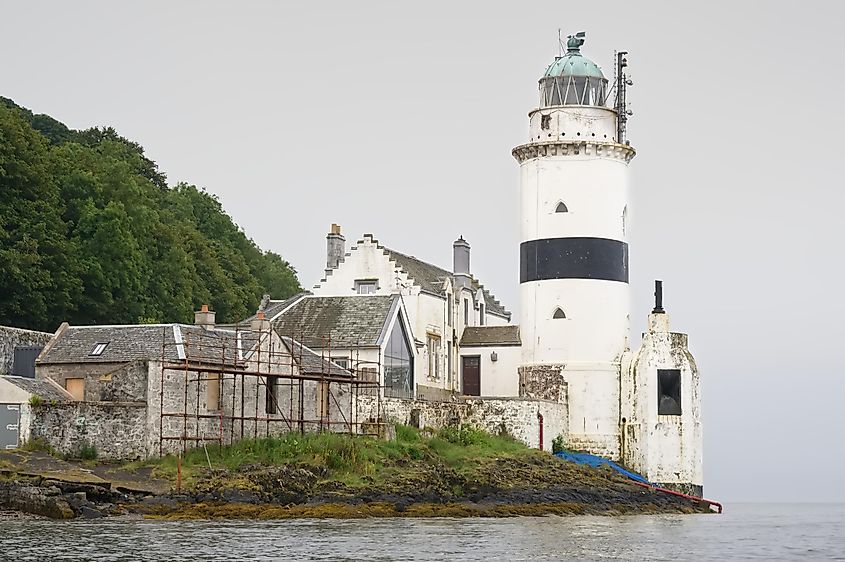 Cloch Lighthouse on the Firth of Clyde by Gourock Scotland