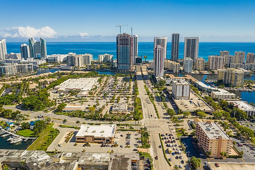 Aerial image Hallandale Beach FL