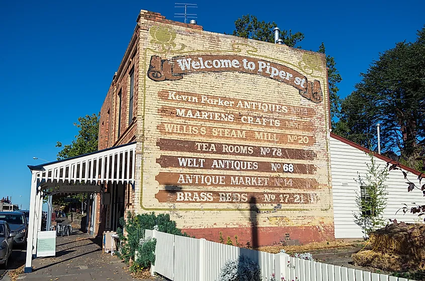 Piper Street in Kyneton, Australia.