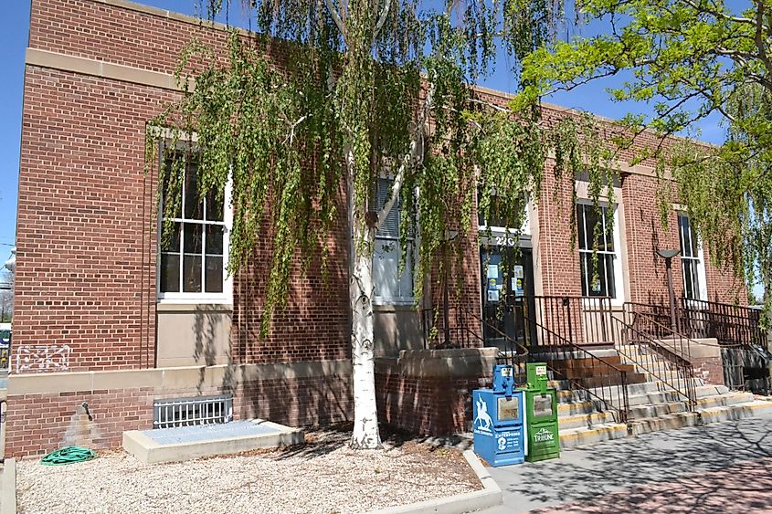 Powell, Wyoming: US Post Office listed on the National Register of Historic Places.