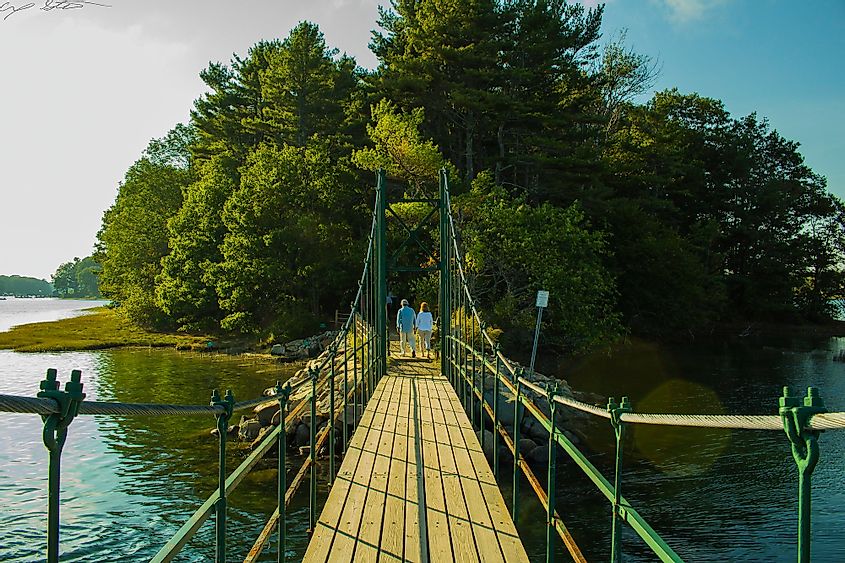 The Wiggly Bridge in York, Maine.