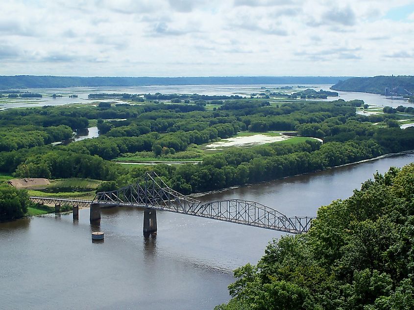 Mississippi River at Lansing, Iowa