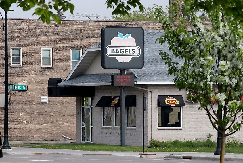 Big Apple Bagels location in Superior, Wisconsin