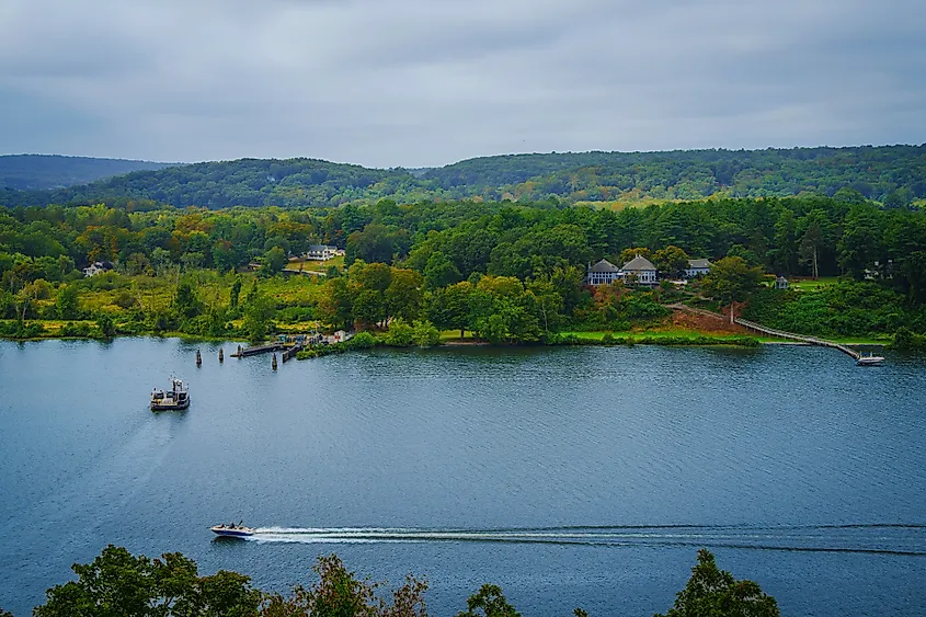 The Hadlyme Ferry, or Chester-Hadlyme Ferry, launched in 1769.