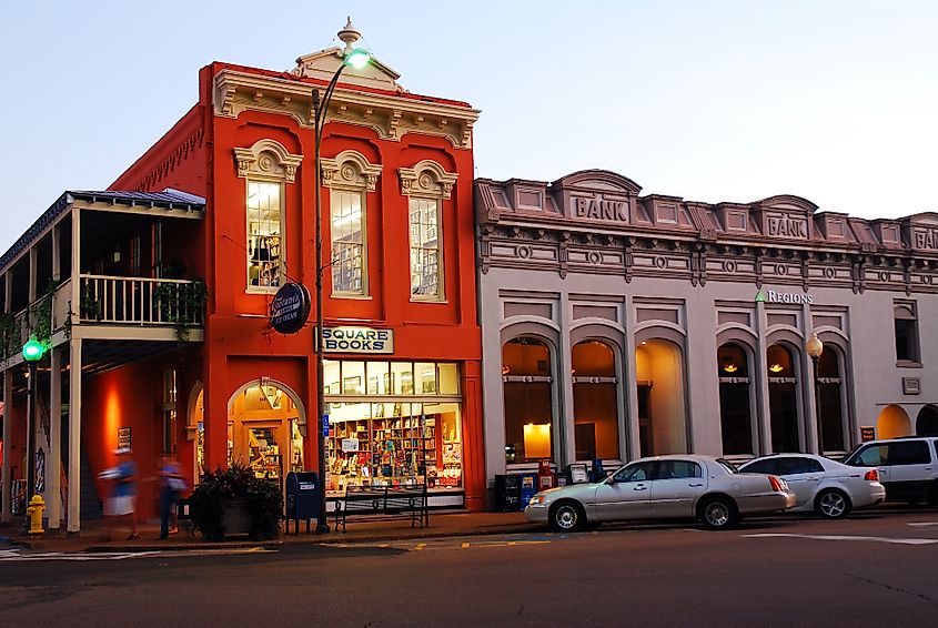Square Books bookstore in Oxford, Mississippi.