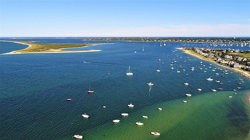 The entrance of Nantucket, Massachusetts