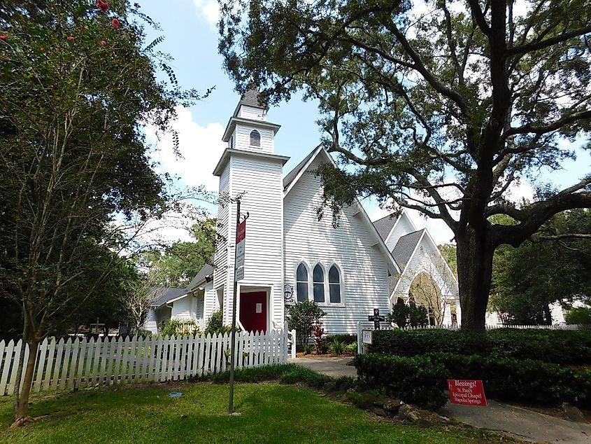 St Paul's Episcopal Church in Magnolia Springs, Alabama.