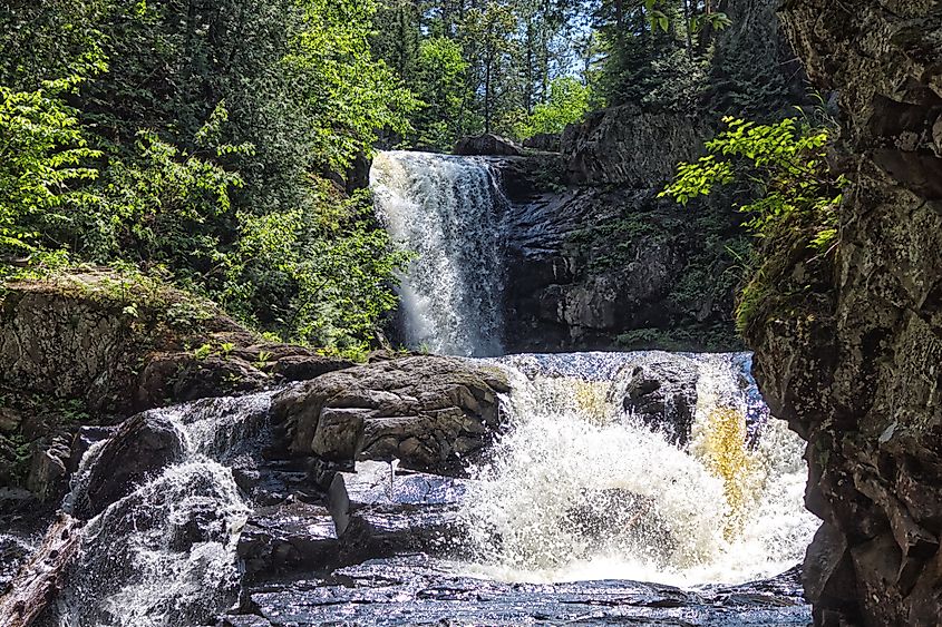 The beautiful Moxie Falls in Maine.