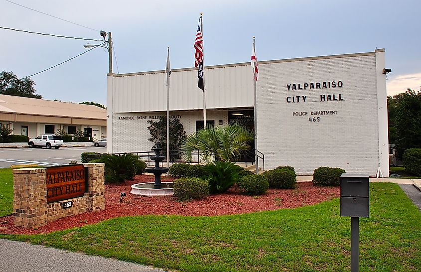 City Hall of Valparaiso, Florida.