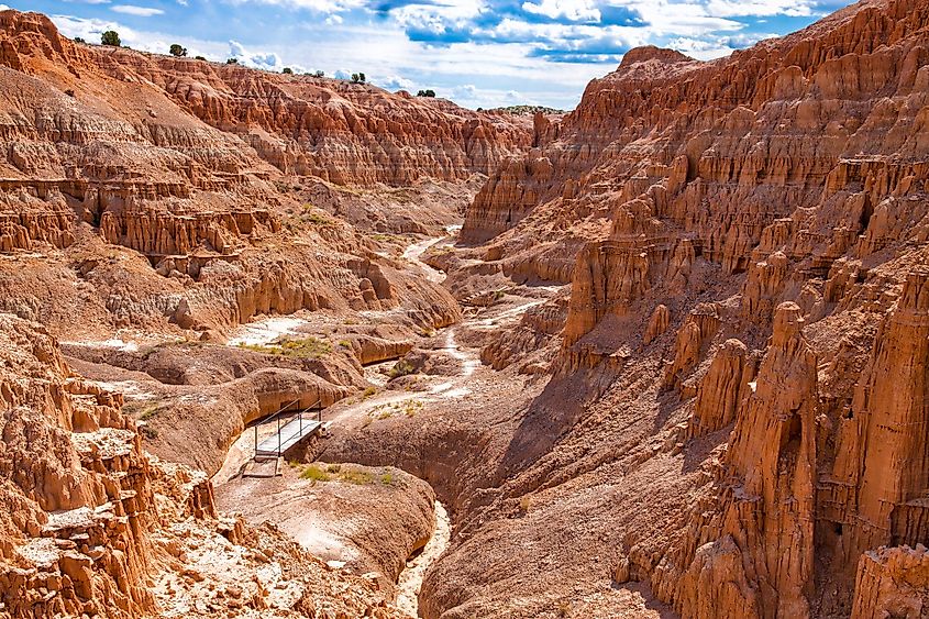 Cathedral Gorge State Park in Nevada.