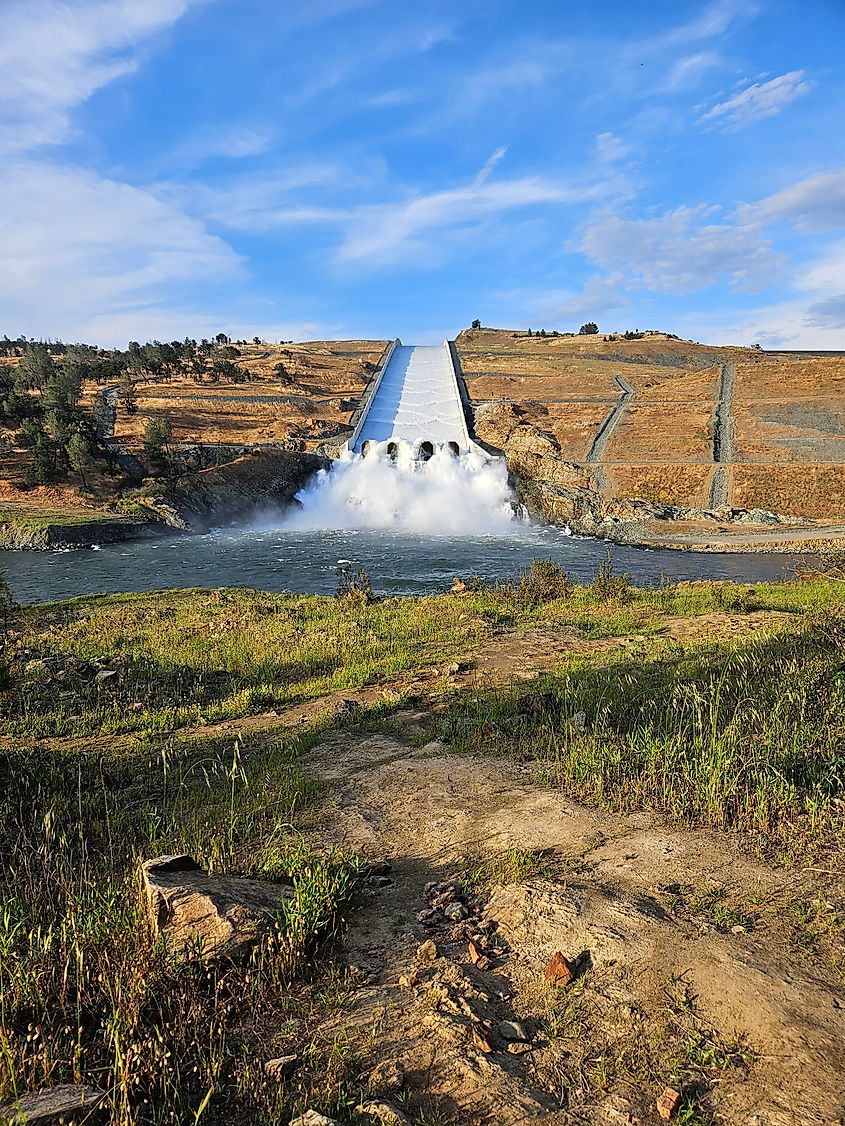 Oroville dam in Northern California 