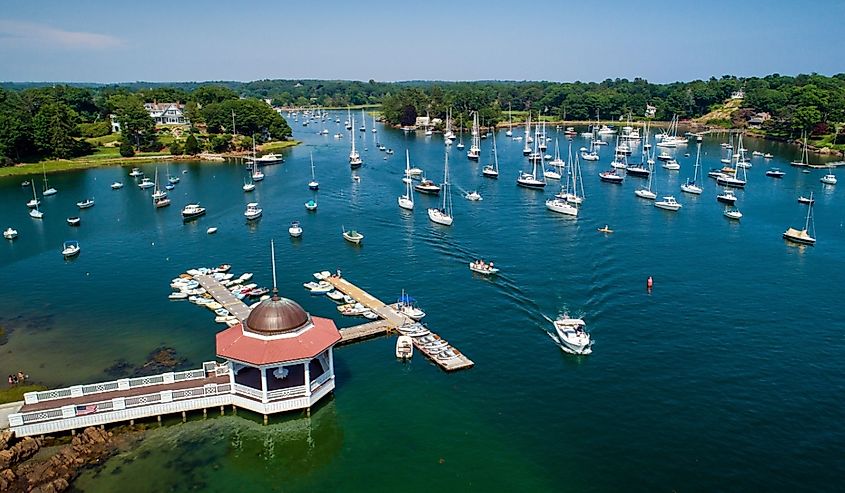 Marina in Manchester-by-the-Sea, Massachusetts with Gazebo