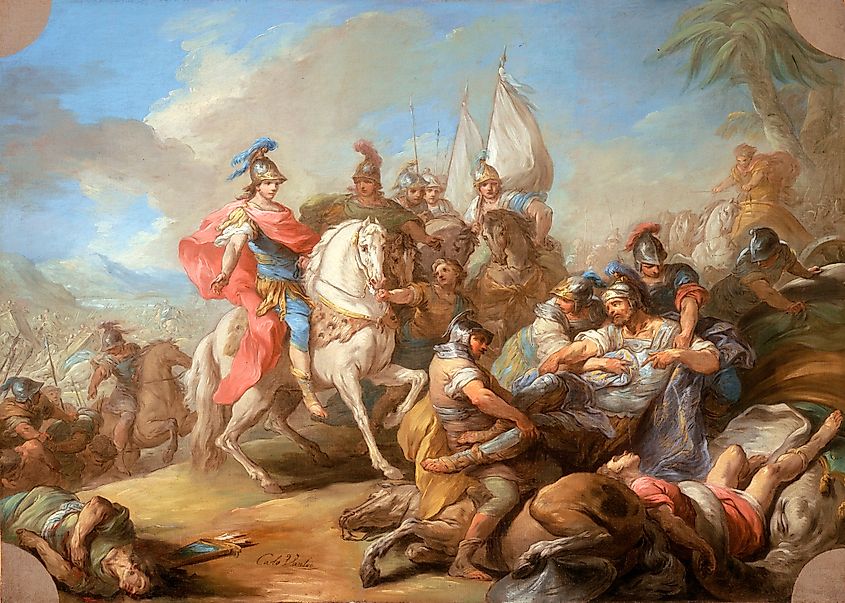 The Victory of Alexander over Porus.