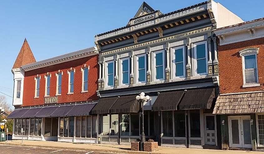 Building in downtown Arcola, Illinois.