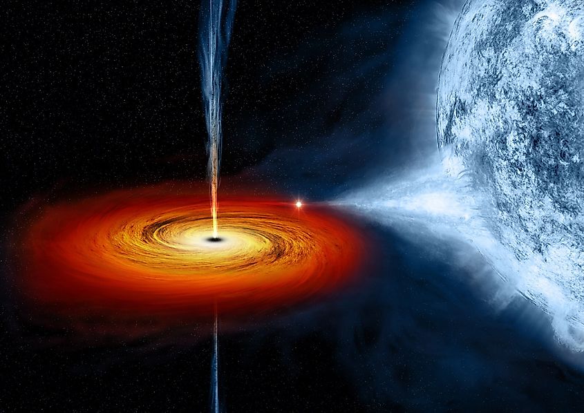 Black hole orbiting a star