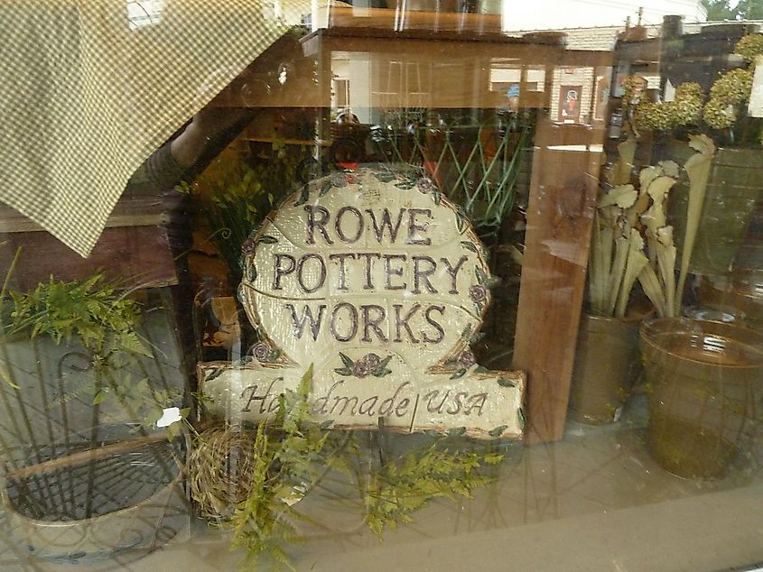 Rowe Pottery, a staple of downtown Cambridge, Wisconsin
