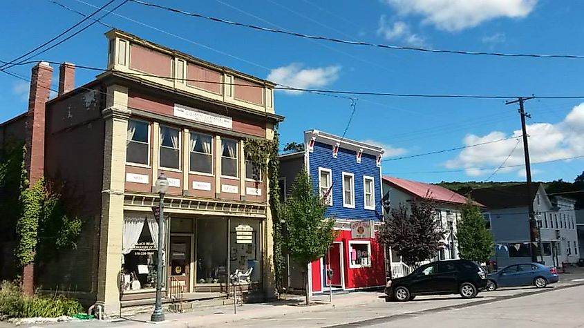 Church Street in Hawley, Pennsylvania