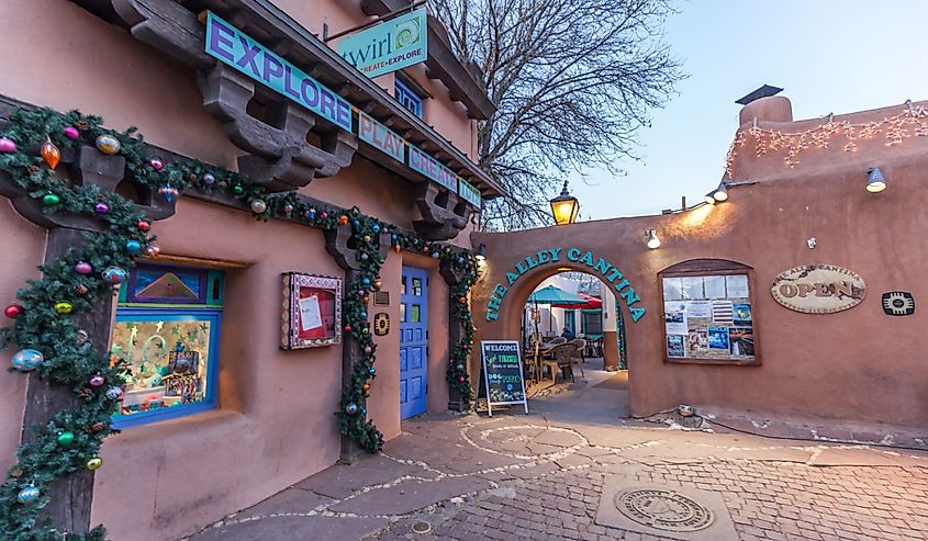 The Alley Cantina on the plaza in the heart of historic Taos.