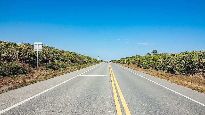 View from A1A scenic byway. 