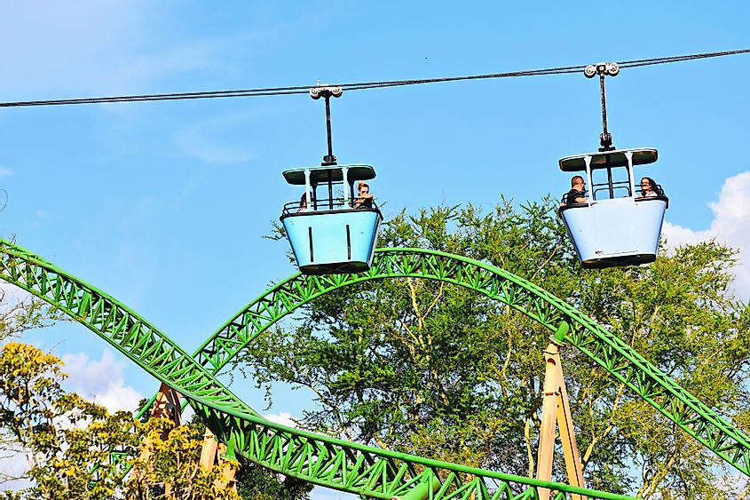 Skyride is a transportation attraction at Busch Gardens Tampa Bay in Tampa, Florida
