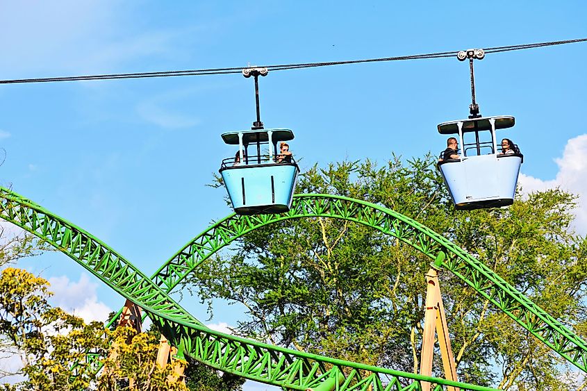 Skyride is a transportation attraction at Busch Gardens Tampa Bay in Tampa, Florida